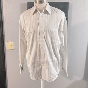 Marc Ecko Tux pin stripe Long sleeve Button Down shirt